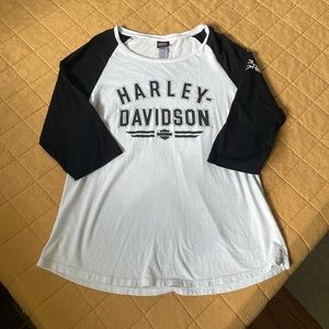 Harley Davidson baseball tee